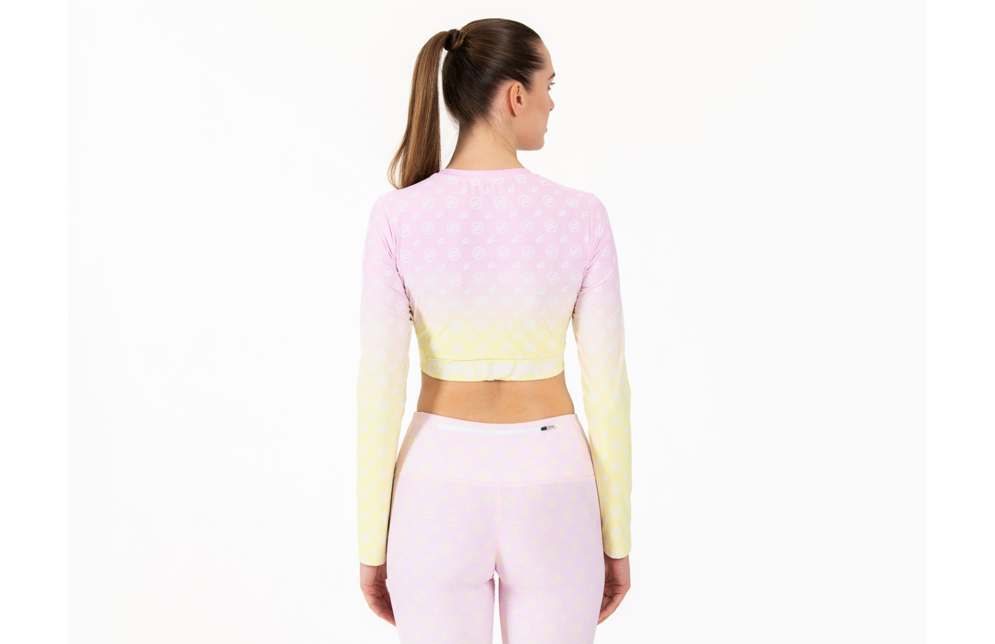 Dmsk Crop Top dlouh rukv FIT OMBRE