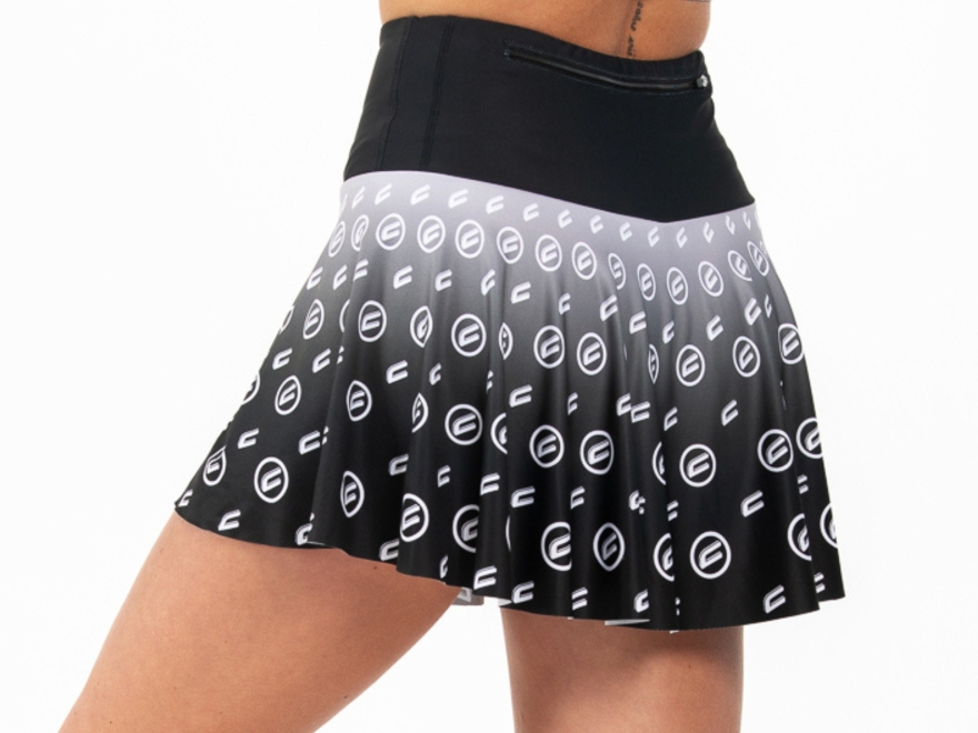 Damenrock mit kurzer Hose BLACK OMBRE