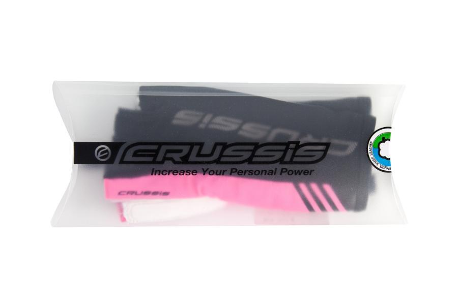 CRUSSIS cyklo rukavice ern/rov fluo
