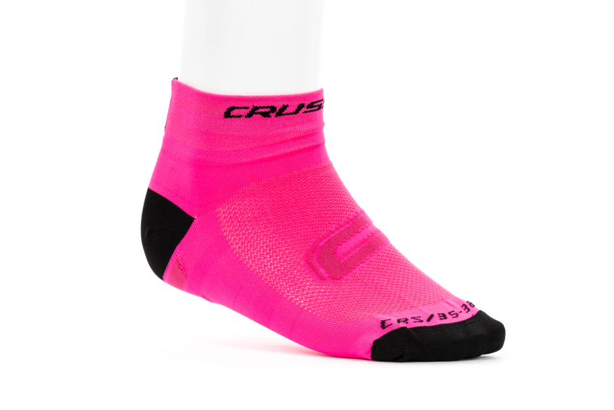 Radsocken CRUSSIS, rosa/schwarz