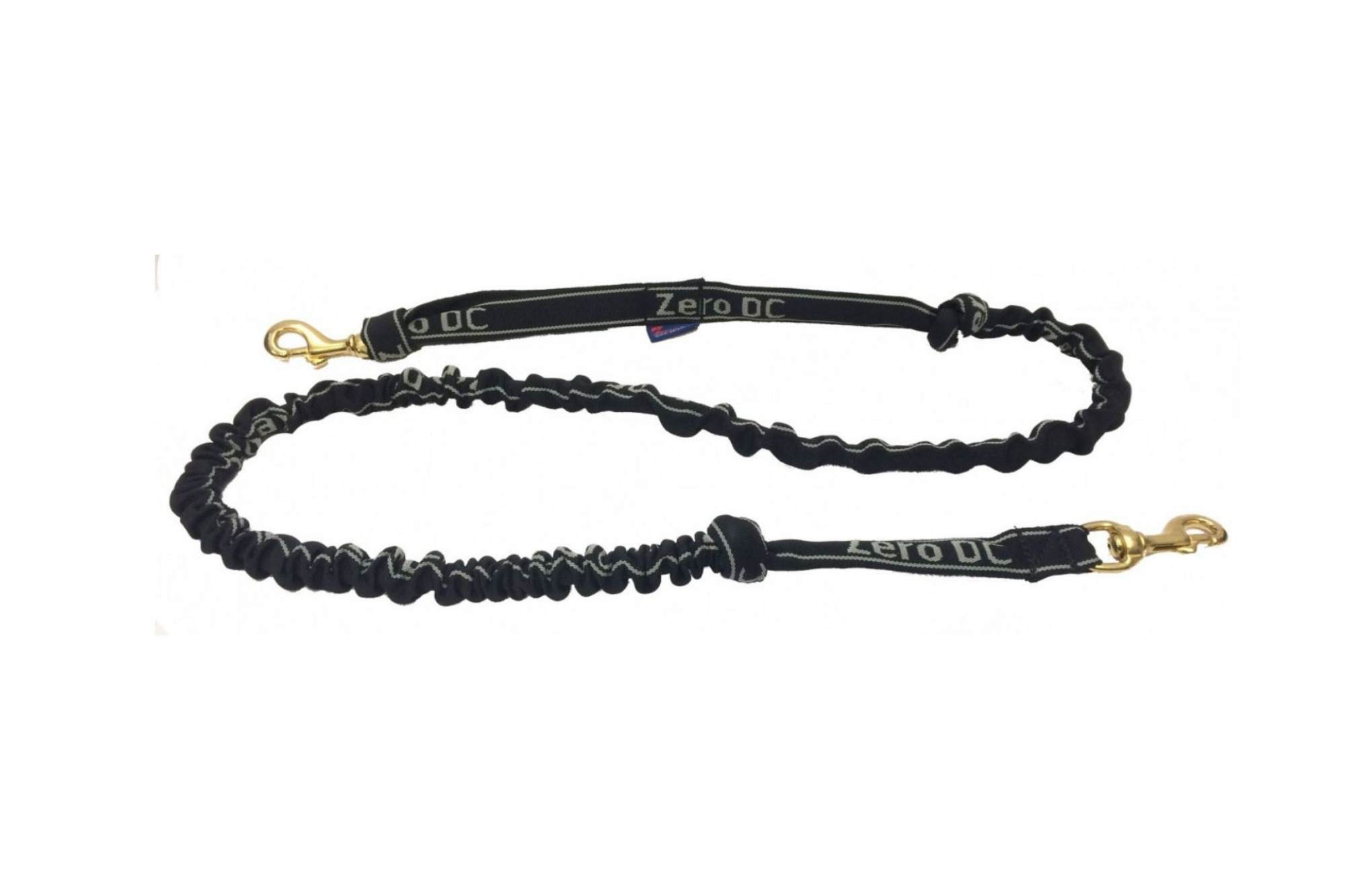 Crussis Leine mit Schockabsorber fr Hunde ber 10kg (2,7m, 1 Karabiner,  schwarz) | CRUSSIS